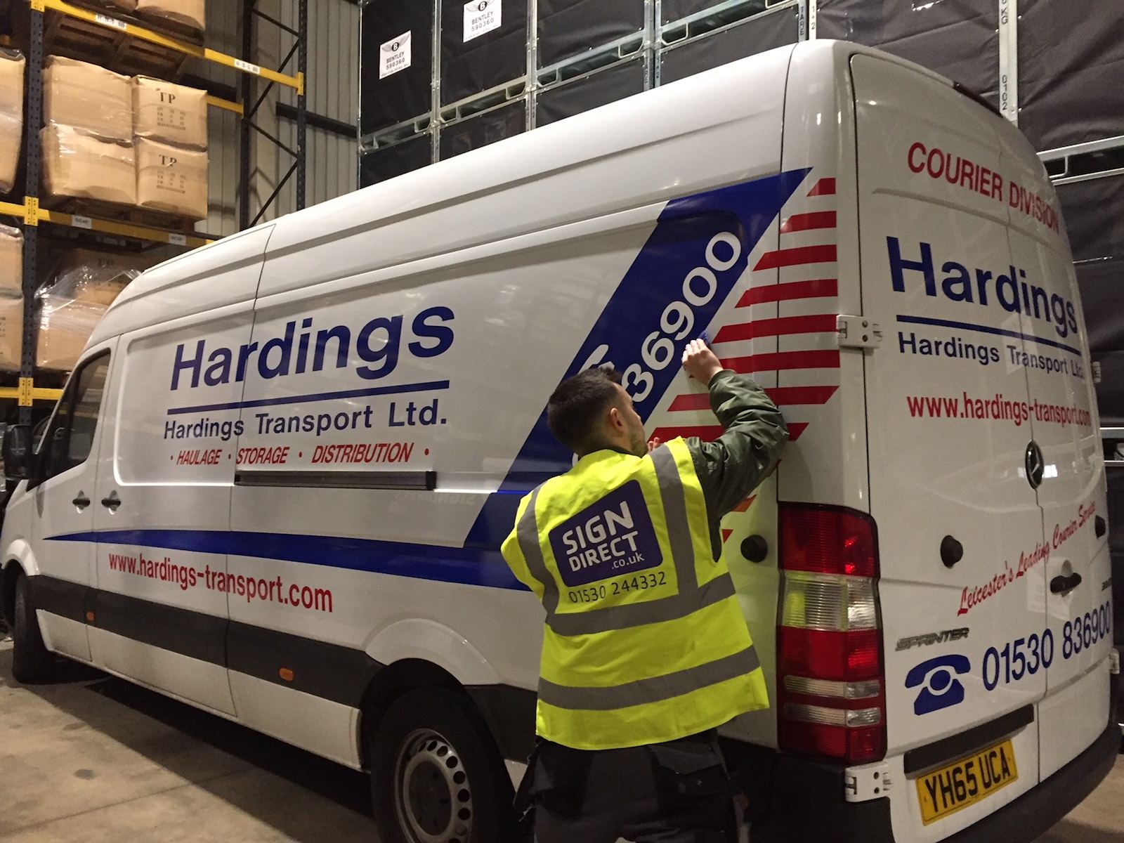 Sign Direct Hardings Van Vehicle Branding