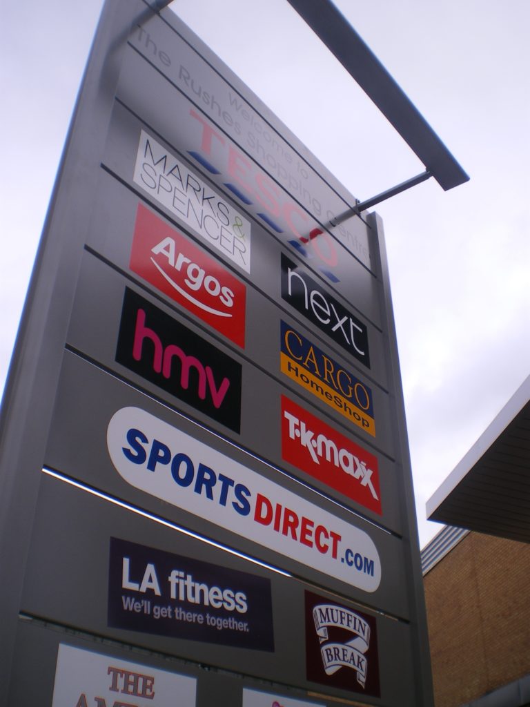 Sign Direct Leicester Signage Solutions Small Large Totems Retail Park
