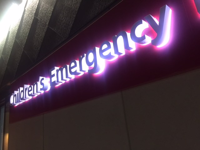 Sign Direct Leicester Signage Solutions NHS Illuminated Entrance Childrens Emergency