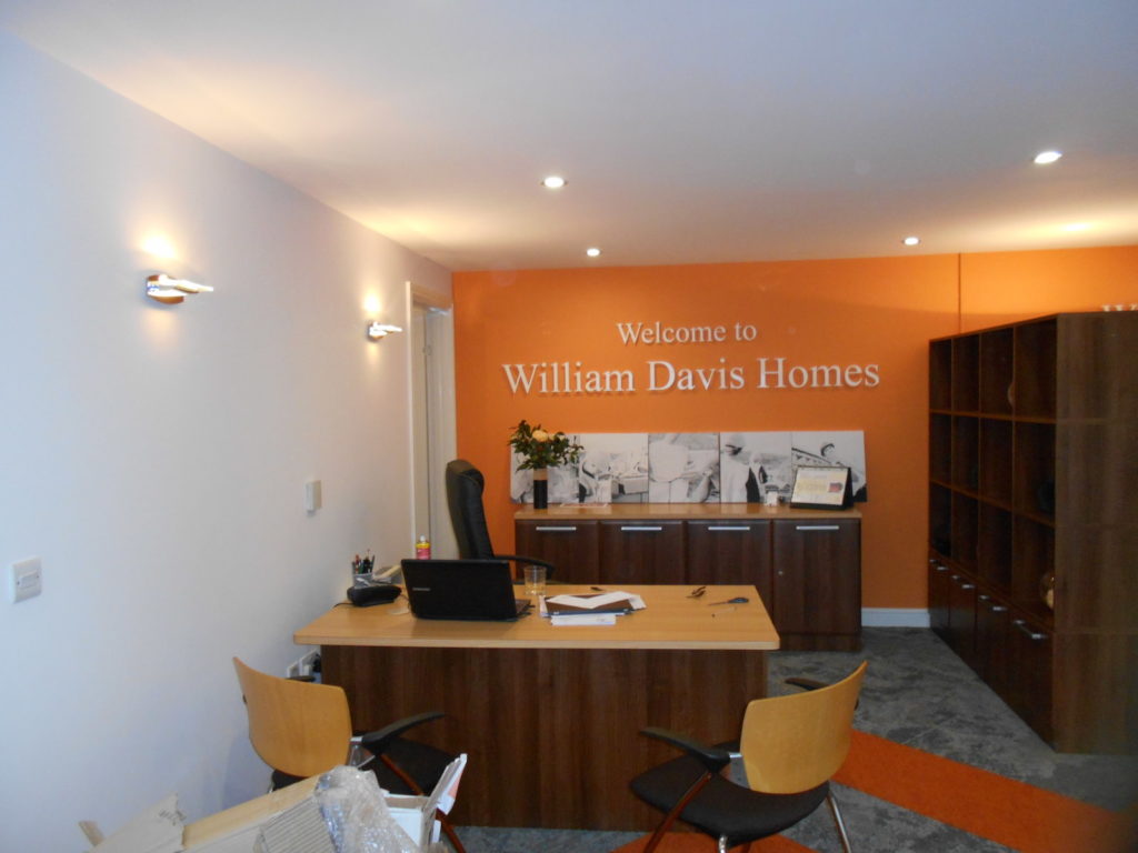 Sign Direct Property Development Internal Point of Sale William Davis Homes Signage Solution Leicester