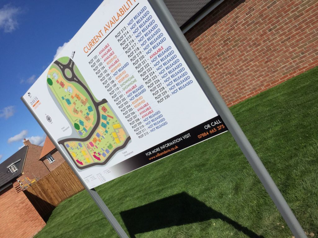 Sign Direct Property Development Map Signage Solution Leicester